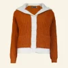 Outlet Palava Heritage - 100% British Wool Cardigan - Corvette Rust