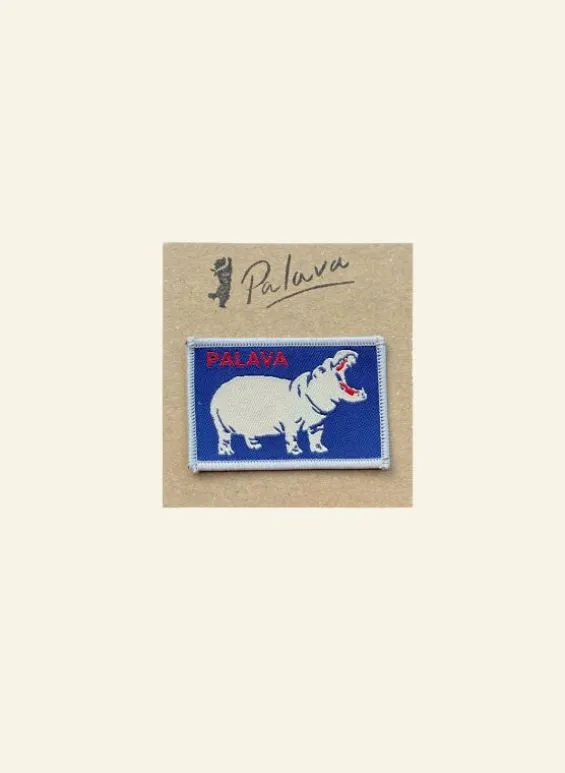 Clearance Palava Iron-On Patch - Hippopotamus