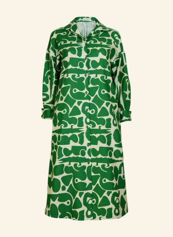 Clearance Palava Izzy Dress - Green Cave