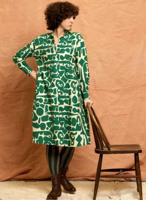 Clearance Palava Izzy Dress - Green Cave