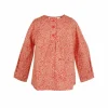 Hot Palava Izzy girl's blouse - Red poppy print