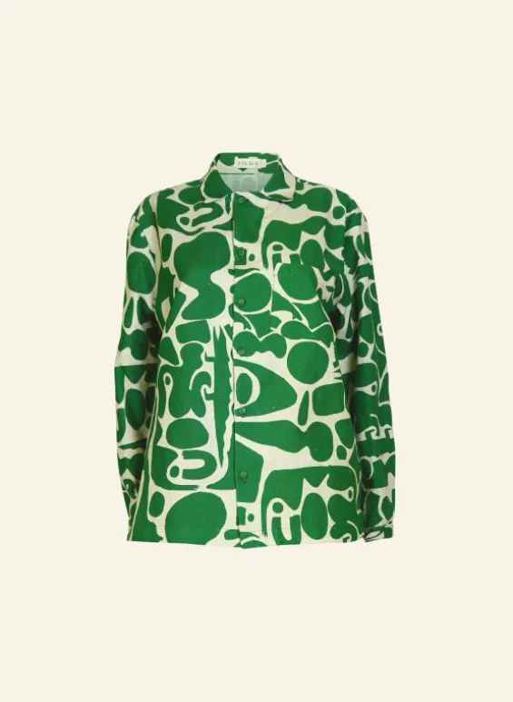 Cheap Palava Kit Shirt - Green Cave - Long Sleeve