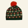 Best Palava Knitted Hat - Green Patchwork