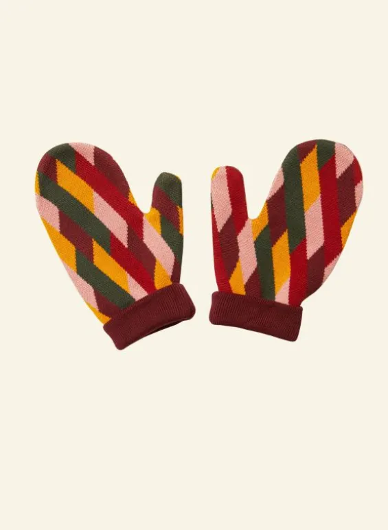 Clearance Palava Knitted Mittens - Kaleidoscope