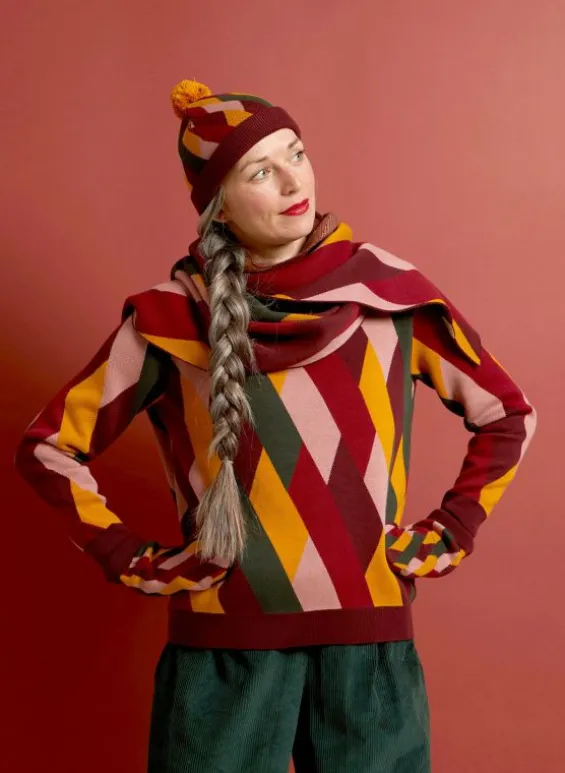 Clearance Palava Knitted Mittens - Kaleidoscope