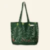 Sale Palava Large Shopper - Green Christmas
