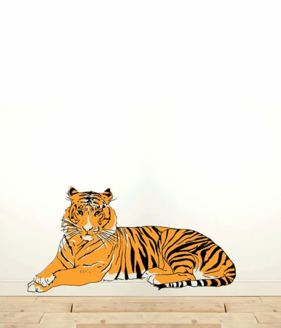 Outlet Palava Lying Down Tiger Wall Sticker