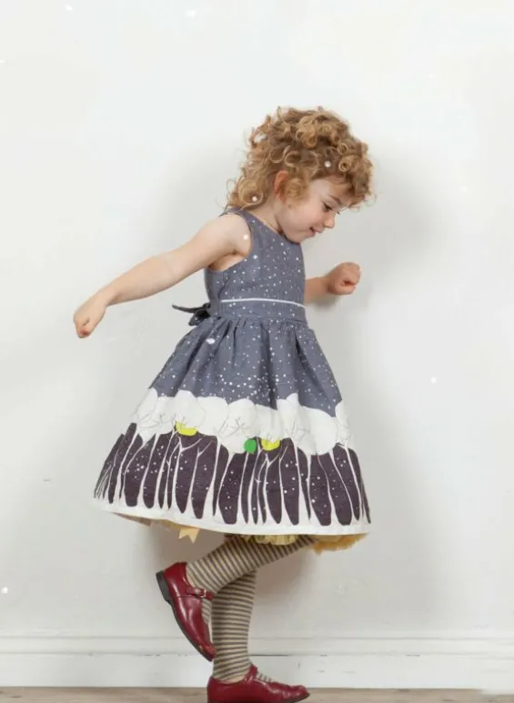 New Palava Martha Baby / Toddler Dress - Grey Snowstorm