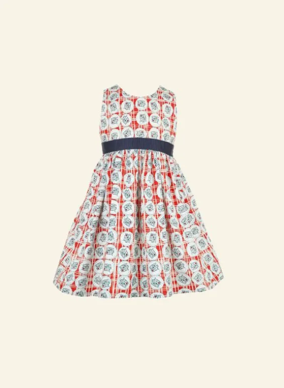 Hot Palava Martha Children's Dress - Red Sardines
