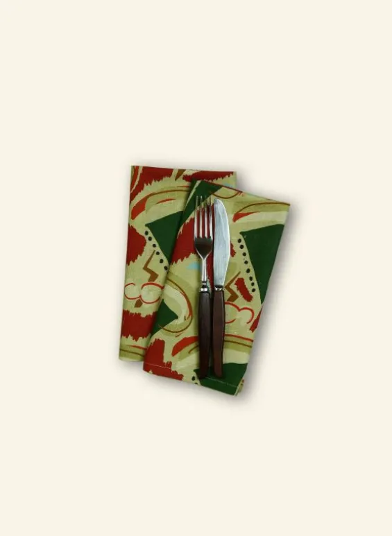 Cheap Palava Napkin Set - Burgundy Sailing Boats