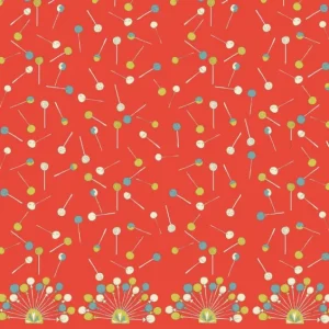 Best Palava Orange Lollipop Fabric - Cotton
