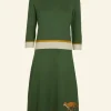 Cheap Palava Otti 2-Piece - Green Embroidered Fox Knitted Top and Skirt