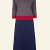 Hot Palava Otti 2-Piece - Navy Rocket Knitted Top and Skirt