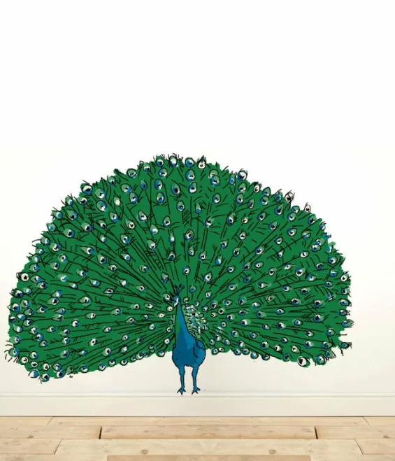 Best Sale Palava Peacock Wall Sticker