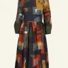 Store Palava Philippa - Navy Allotment Dress