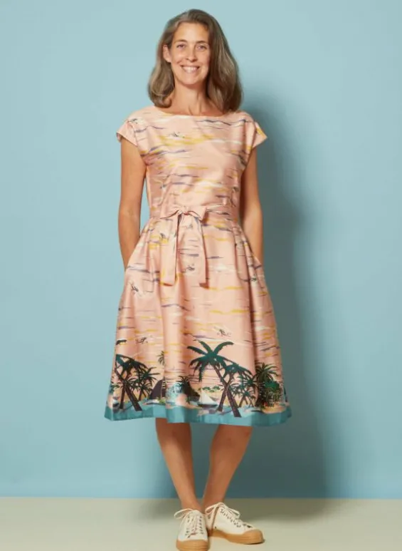 Store Palava Pre Loved - Beatrice Dress - Pink Desert Island