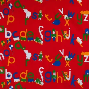 Sale Palava Remnant - 1.8m - ABC Primary Print Fabric - Cotton