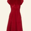 Shop Palava Rita - Claret Velvet Dress