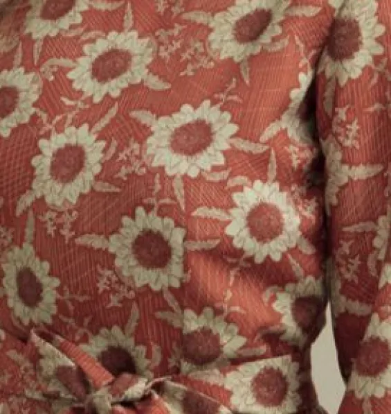 Hot Palava Rust Artichoke - Tencel - Fabric