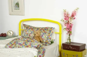 Shop Palava Single Duvet Cover - Cream Flower Garden/Chelsea Flower Show