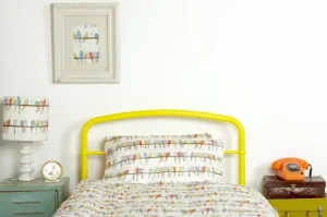 Cheap Palava Single Duvet Cover - Ivory Budgies