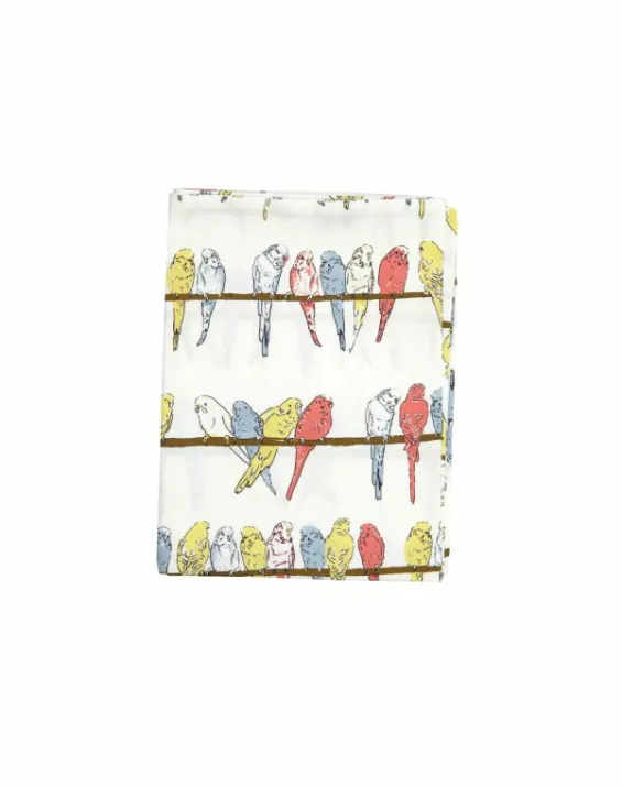 Cheap Palava Single Pillowcase - Ivory Budgies