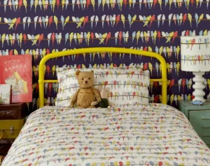 Cheap Palava Single Pillowcase - Ivory Budgies