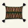 Outlet Palava Small Cushion Cover - Green Mid-Century Feather