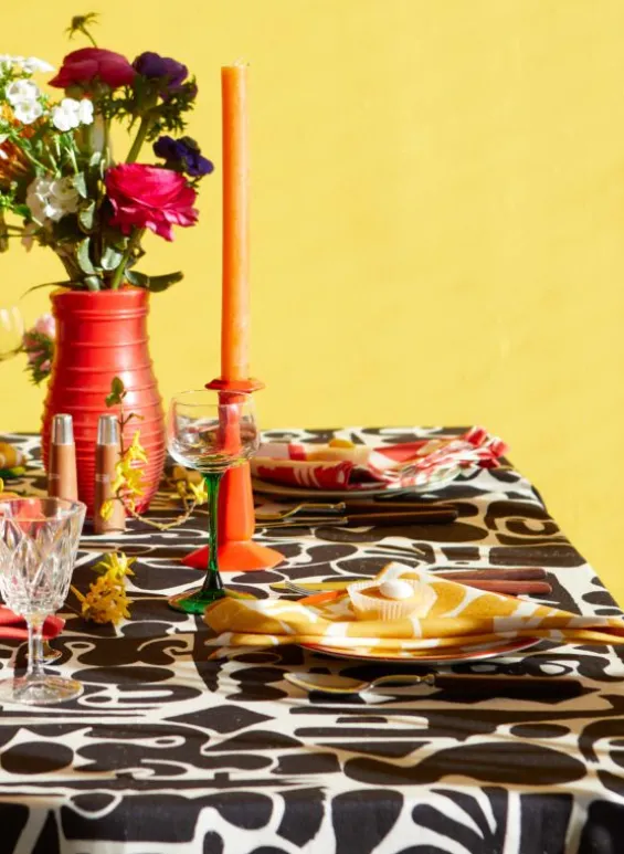 Clearance Palava Table Cloth - Black Cave