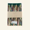 Discount Palava Tea Towel - Green Mid-Century Feather