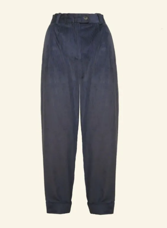 Online Palava Thelma Trousers - Navy Corduroy