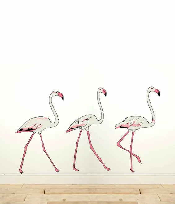 Store Palava Three Flamingos Wall Sticker