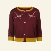 Online Palava Vera Embroidered Cardigan - Plum Pheasant