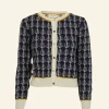 Online Palava Vera Jacquard Cardigan - Navy Feather